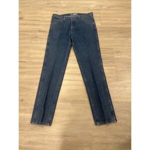 Wrangler 47 Advanced Comfort Regular Fit Jeans Mens Size 34x32 Blue Denim work